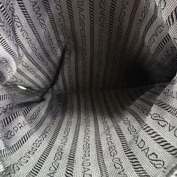 Prada Triangle Logo Shoulder Bag Tessuto Nylon Black - Picture 12 of 14